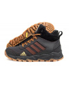 Мужские ботинки на меху Adidas Terrex коричневые