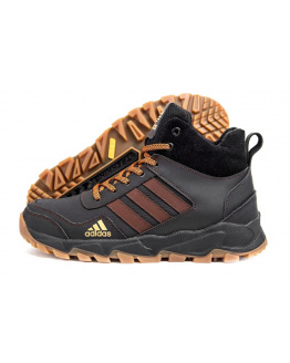 Мужские ботинки на меху Adidas Terrex коричневые
