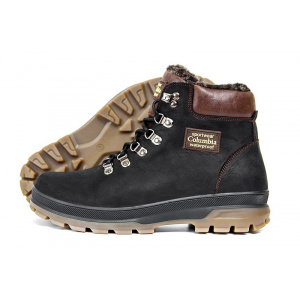 Мужские ботинки на меху Columbia черные