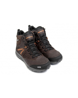 Мужские ботинки на меху Merrell коричневые