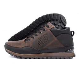Мужские ботинки на меху New Balance коричневые