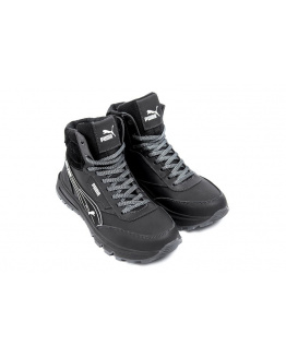 Мужские ботинки на меху Puma черные