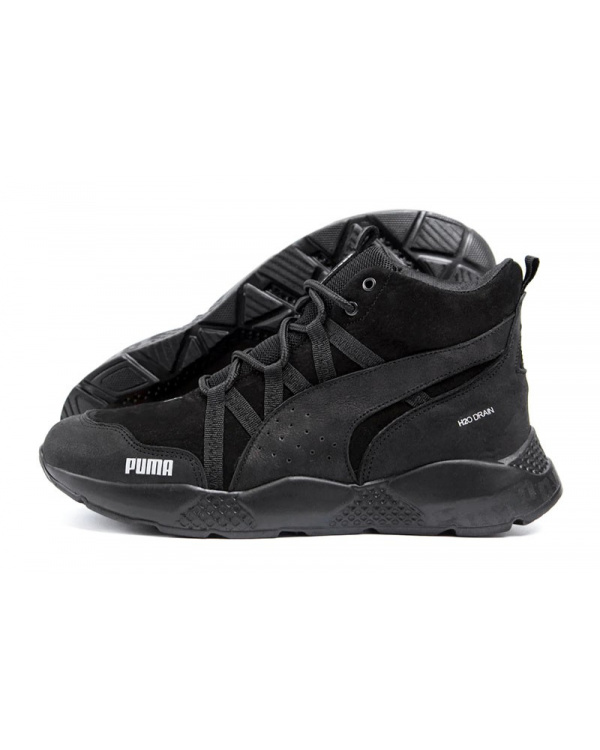 Мужские ботинки на меху Puma черные