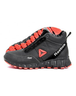 Мужские ботинки на меху Reebok Crossfit черные с красным