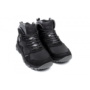 Купить Мужские ботинки на меху Timberland черные в Украине