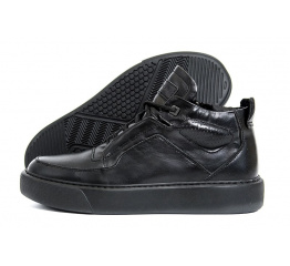 Купить Мужские ботинки на меху ZG Black Exclusive черные