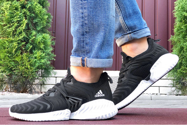 Мужские кроссовки Adidas Alphabounce Instinct CC черные с белым