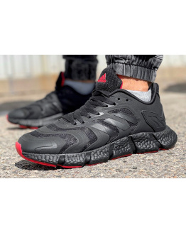 Мужские кроссовки Adidas Climacool Vento черные с красным