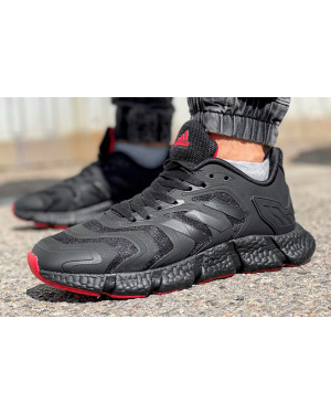 Мужские кроссовки Adidas Climacool Vento черные с красным