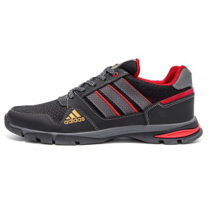 Мужские кроссовки Adidas Flex черные с красным (black/red)