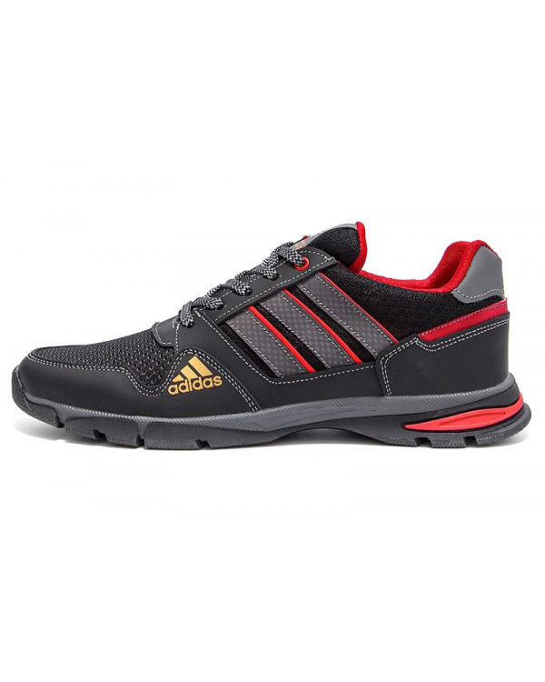 Чоловічі кросівки Adidas Flex чорні з червоним (black/red)