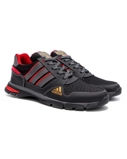 Мужские кроссовки Adidas Flex черные с красным (black/red)