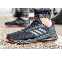 Мужские кроссовки Adidas Solarblaze черные с оранжевым