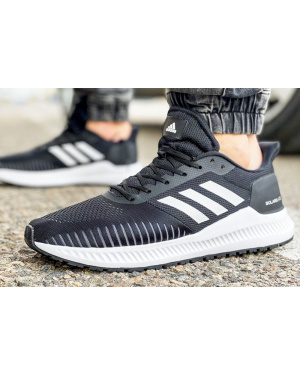Мужские кроссовки Adidas Solarblaze черные с серым