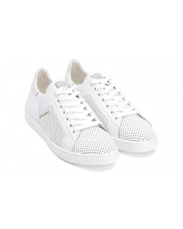 Мужские кроссовки Adidas Stan Smith perforated белые