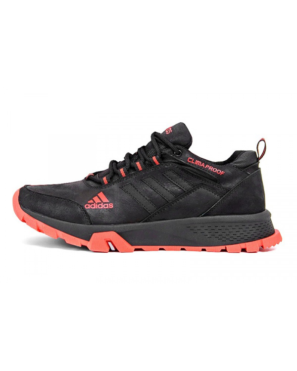 Мужские кроссовки Adidas Terrex черные с красным