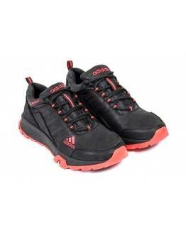 Мужские кроссовки Adidas Terrex черные с красным