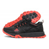 Купить Мужские кроссовки Adidas Terrex черные с красным