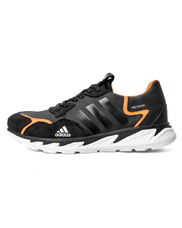 Мужские кроссовки Adidas Terrex черные с оранжевым (black/orange)