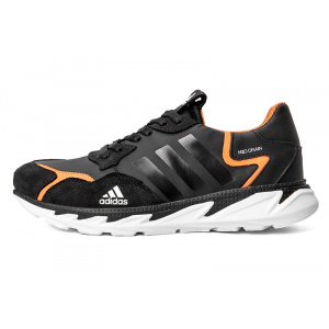 Мужские кроссовки Adidas Terrex черные с оранжевым (black/orange)