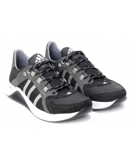 Мужские кроссовки Adidas Terrex черные с серым (black/grey)