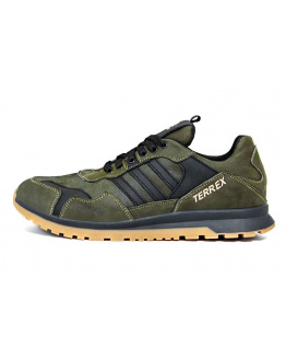 Мужские кроссовки Adidas Terrex зеленые с черным