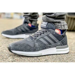 Чоловічі кросівки Adidas ZX 500 Boost темно-сірі