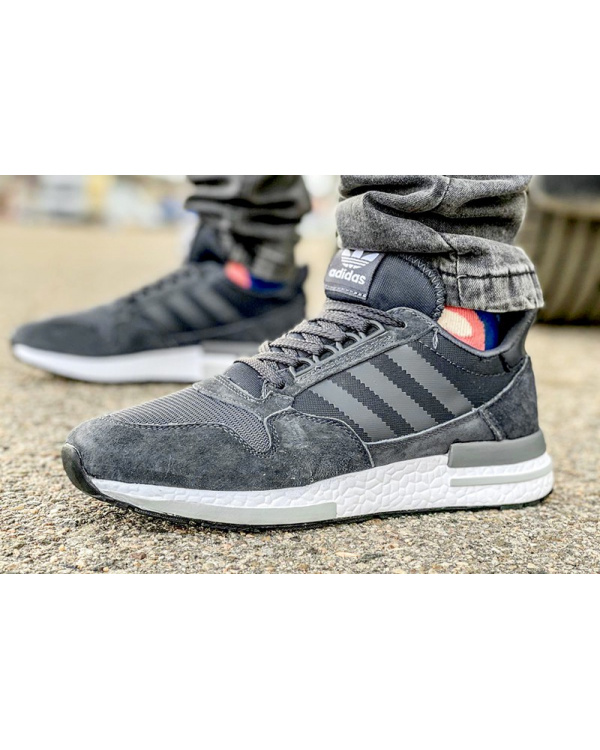 Чоловічі кросівки Adidas ZX 500 Boost темно-сірі