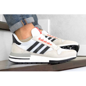 Чоловічі кросівки Adidas Zx 500 Rm бежеві з білим