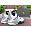 Купить Мужские кроссовки Air Jordan 4 Retro белые с серым