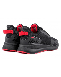 Мужские кроссовки BaaS черные с красным (black/red)