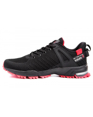 Мужские кроссовки BaaS черные с красным (black/red)