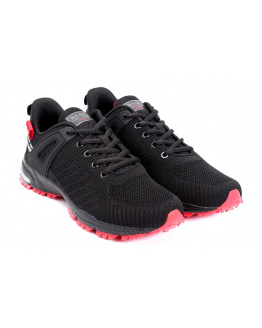 Мужские кроссовки BaaS черные с красным (black/red)