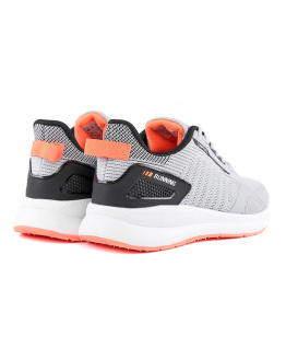 Мужские кроссовки BaaS серые с коралловым (grey/salmon)
