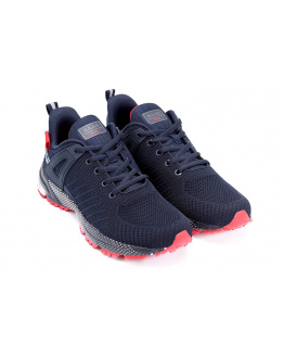 Мужские кроссовки BaaS темно-синие с красным (black/red)