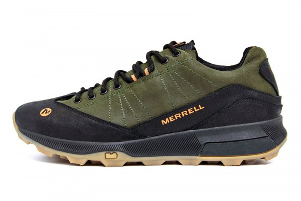 Мужские кроссовки Merrell зеленые с черным