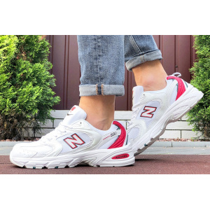 Купить Мужские кроссовки New Balance 530 белые с красным
