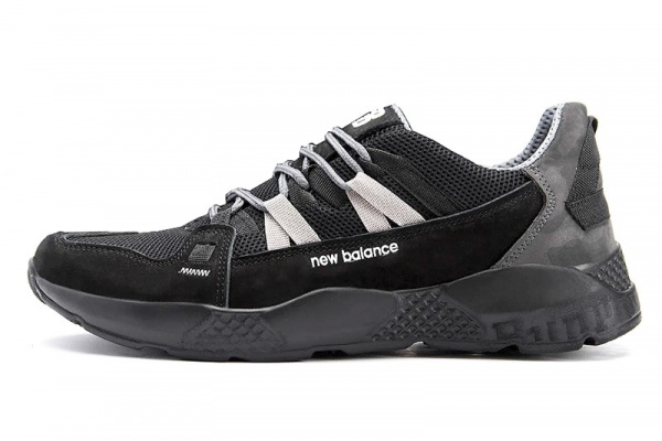 Мужские кроссовки New Balance черные с серым
