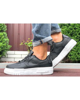 Мужские кроссовки Nike Air Force 1 Pixel черные с белым