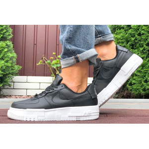 Мужские кроссовки Nike Air Force 1 Pixel черные с белым