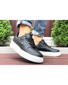 Мужские кроссовки Nike Air Force 1 Pixel черные с белым