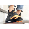 Купить Мужские кроссовки Nike Air Huarache x Off-White черные с оранжевым