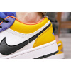 Купить Мужские кроссовки Nike Air Jordan 1 Retro Low OG белые с синим и желтым