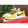 Мужские кроссовки Nike Air Jordan 1 Retro Low OG желтые с белым