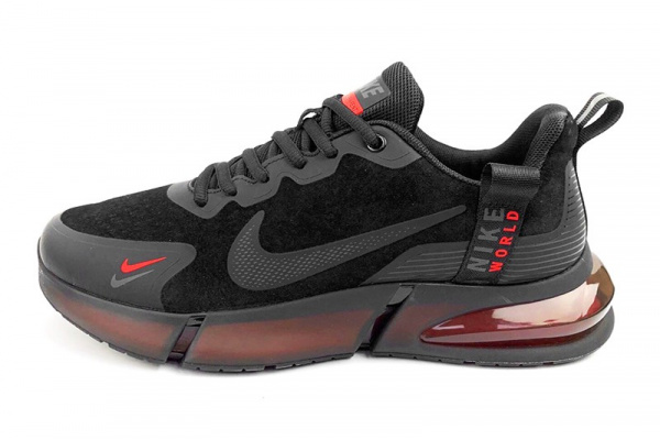 Мужские кроссовки Nike Air Lunar Apparent Running черные с красным