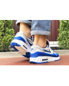 Купить Мужские кроссовки Nike Air Max 1 Breathe белые с синим