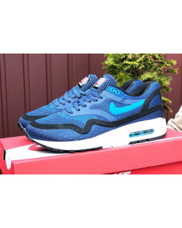 Мужские кроссовки Nike Air Max 1 Breathe синие с черным