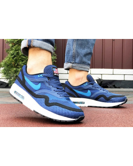 Мужские кроссовки Nike Air Max 1 Breathe синие с черным