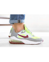 Чоловічі кросівки Nike Air Max 270 React сірі с неоново-салатовым
