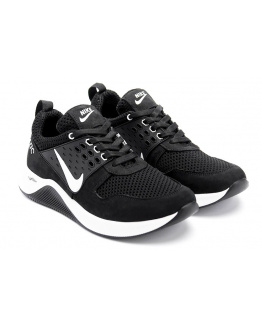 Мужские кроссовки Nike Air Max черные с белым